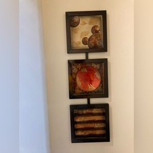 2 Set Three square wall decor